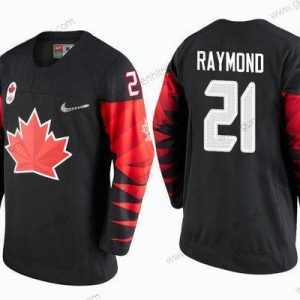 Herren Kanada Team #21 Mason Raymond 2018 Winter Olympics Trikots – Schwarz