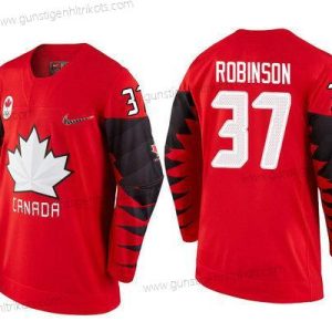 Herren Kanada Team #37 Mat Robinson 2018 Winter Olympics Trikots – Rot