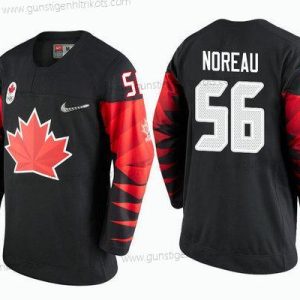 Herren Kanada Team #56 Maxim Noreau 2018 Winter Olympics Trikots – Schwarz