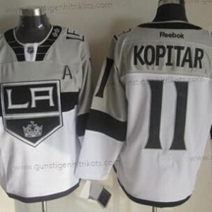 Herren Los Angeles Kings #11 Anze Kopitar 2015 Stadium Series #2 Trikots – Grau Weiß