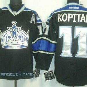 Herren Los Angeles Kings #11 Anze Kopitar Ausweichtrikot Trikots – Schwarz