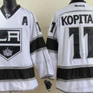 Herren Los Angeles Kings #11 Anze Kopitar Trikots – Weiß