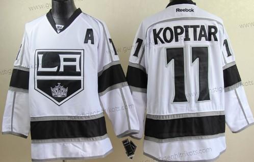 Herren Los Angeles Kings #11 Anze Kopitar Trikots – Weiß