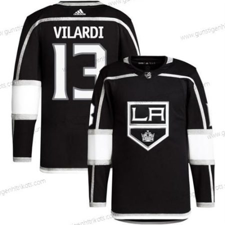 Herren Los Angeles Kings #13 Gabriel Vilardi Strickerei Trikots – Schwarz