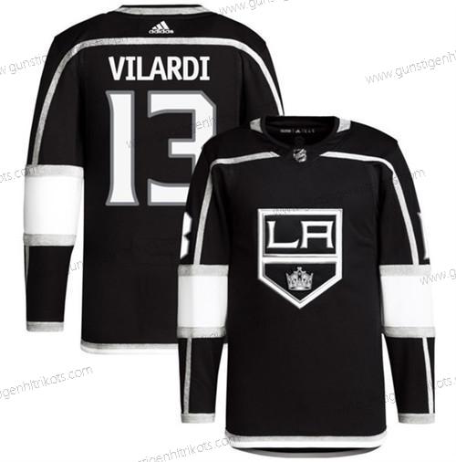 Herren Los Angeles Kings #13 Gabriel Vilardi Strickerei Trikots – Schwarz