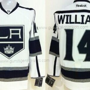 Herren Los Angeles Kings #14 Justin Williams Trikots – Weiß