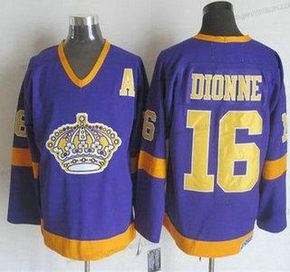 Herren Los Angeles Kings #16 Marcel Dionne 1977-79 CCM Vintage Trikots – Lila