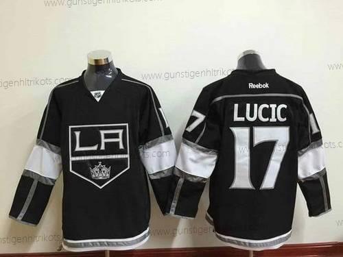 Herren Los Angeles Kings #17 Milan Lucic Trikots – Schwarz