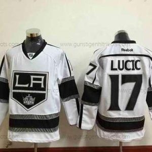 Herren Los Angeles Kings #17 Milan Lucic Trikots – Weiß