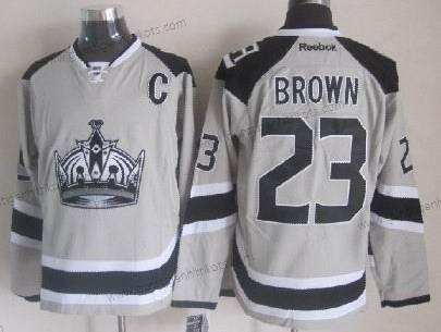 Herren Los Angeles Kings #23 Dustin Brown 2014 Stadium Series Trikots – Grau