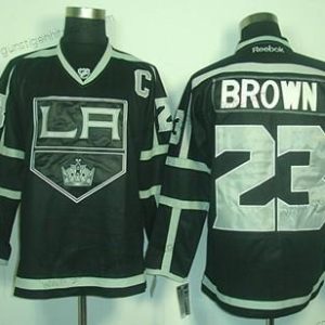 Herren Los Angeles Kings #23 Dustin Brown Ice Trikots – Schwarz