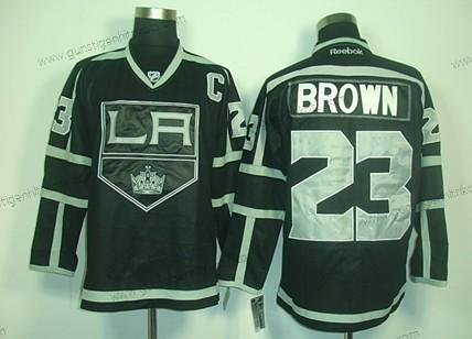 Herren Los Angeles Kings #23 Dustin Brown Ice Trikots – Schwarz