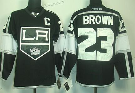 Herren Los Angeles Kings #23 Dustin Brown Trikots – Schwarz