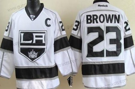 Herren Los Angeles Kings #23 Dustin Brown Trikots – Weiß