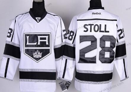 Herren Los Angeles Kings #28 Jarret Stoll Trikots – Weiß