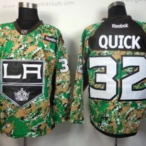 Herren Los Angeles Kings #32 Jonathan Quick 2014 Trikots – Tarnfarbe