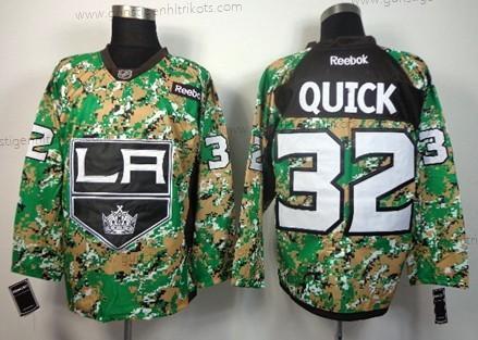 Herren Los Angeles Kings #32 Jonathan Quick 2014 Trikots – Tarnfarbe