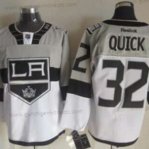 Herren Los Angeles Kings #32 Jonathan Quick 2015 Stadium Series #2 Trikots – Grau Weiß