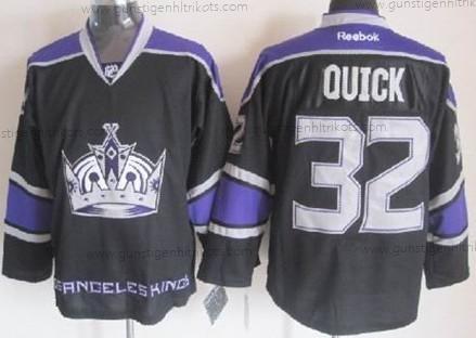 Herren Los Angeles Kings #32 Jonathan Quick Ausweichtrikot Trikots – Schwarz