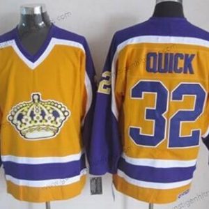 Herren Los Angeles Kings #32 Jonathan Quick Retro CCM Trikots – Gelb