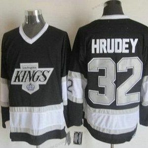 Herren Los Angeles Kings #32 Kelly Hrudey 1992-93 CCM Vintage Trikots – Schwarz