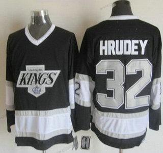 Herren Los Angeles Kings #32 Kelly Hrudey 1992-93 CCM Vintage Trikots – Schwarz