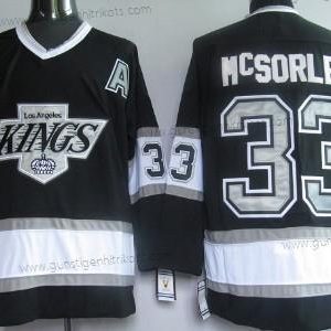 Herren Los Angeles Kings #33 Marty Mcsorley Retro CCM Trikots – Schwarz