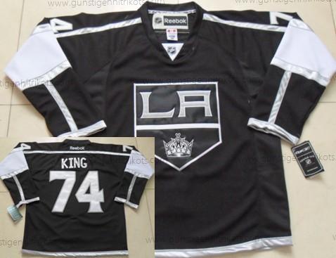 Herren Los Angeles Kings #74 Dwight King Trikots – Schwarz