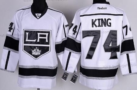 Herren Los Angeles Kings #74 Dwight King Trikots – Weiß