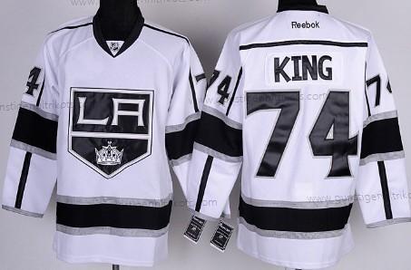 Herren Los Angeles Kings #74 Dwight King Trikots – Weiß