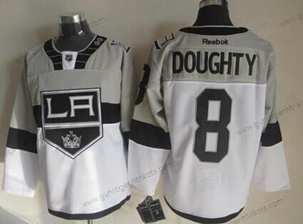 Herren Los Angeles Kings #8 Drew Doughty 2015 Stadium Series #2 Trikots – Grau Weiß