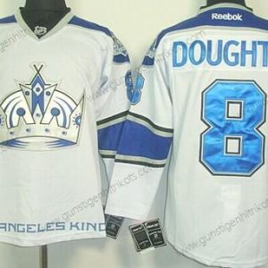 Herren Los Angeles Kings #8 Drew Doughty Ausweichtrikot Trikots – Weiß