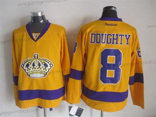 Herren Los Angeles Kings #8 Drew Doughty Trikots – Gelb