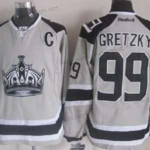 Herren Los Angeles Kings #99 Wayne Gretzky 2014 Stadium Series Trikots – Grau