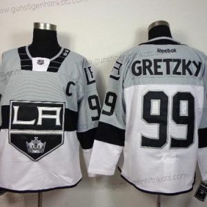 Herren Los Angeles Kings #99 Wayne Gretzky 2015 Stadium Series #2 Trikots – Grau Weiß