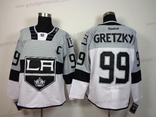 Herren Los Angeles Kings #99 Wayne Gretzky 2015 Stadium Series #2 Trikots – Grau Weiß