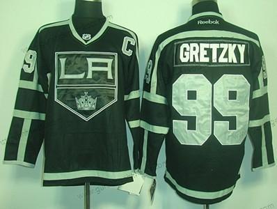 Herren Los Angeles Kings #99 Wayne Gretzky Ice Trikots – Schwarz