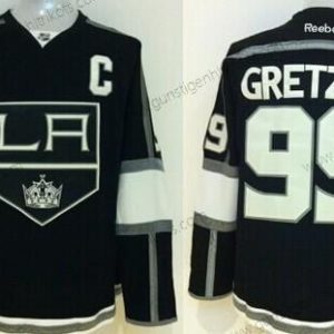 Herren Los Angeles Kings #99 Wayne Gretzky Trikots – Schwarz