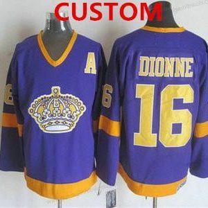 Herren Los Angeles Kings Personalisiertes 1977-79 CCM Vintage Trikots – Lila