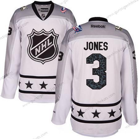 Herren Metropolitan Division Columbus Blue Jackets #3 Seth Jones Reebok 2017 NHL All-Star Strickerei Ice Hockey Trikots – Weiß