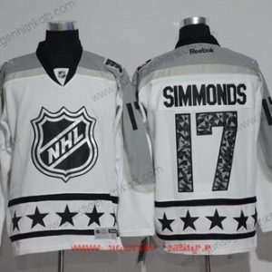 Herren Metropolitan Division Philadelphia Flyers #17 Wayne Simmonds Reebok 2017 NHL All-Star Strickerei Ice Hockey Trikots – Weiß