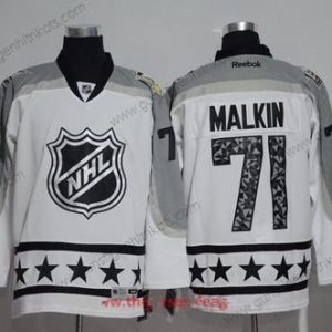 Herren Metropolitan Division Pittsburgh Penguins #71 Evgeni Malkin Reebok 2017 NHL All-Star Strickerei Ice Hockey Trikots – Weiß