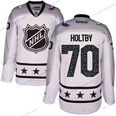 Herren Metropolitan Division Washington Capitals #70 Braden Holtby Reebok 2017 NHL All-Star Strickerei Ice Hockey Trikots – Weiß