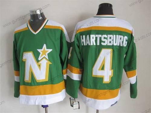 Herren Minnesota North Dallas Stars #4 Craig Hartsburg 1978-79 CCM Vintage Trikots – Grün