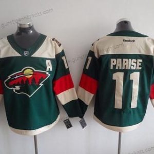 Herren Minnesota Wild #11 Zach Parise Reebok 2016 Stadium Series Team Premier Trikots – Grün