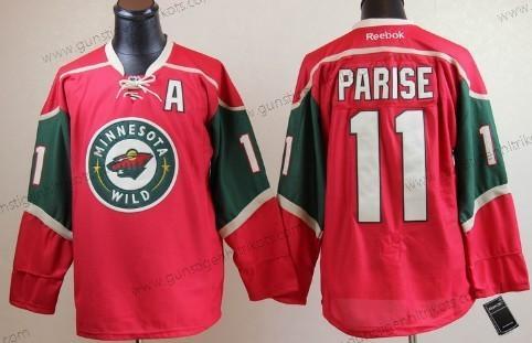 Herren Minnesota Wild #11 Zach Parise Trikots – Rot