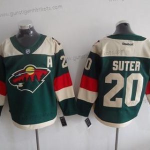 Herren Minnesota Wild #20 Ryan Suter Reebok 2016 Stadium Series Team Premier Trikots – Grün