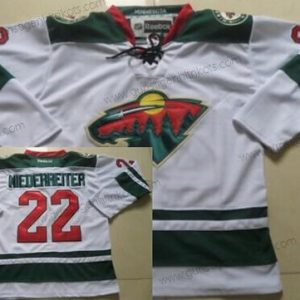 Herren Minnesota Wild #22 Nino Niederreiter Trikots – Weiß