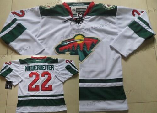 Herren Minnesota Wild #22 Nino Niederreiter Trikots – Weiß