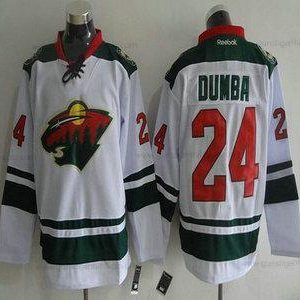 Herren Minnesota Wild #24 Matt Dumba Reebok Auswärtstrikots Premier Hockey Trikots – Weiß